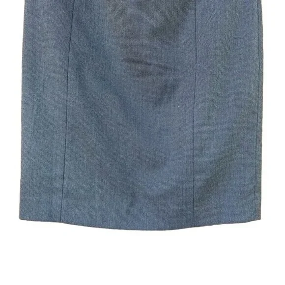 Halogen Grey and Black Pencil Skirt Mini Rear Slit Business Skirt Size 2 - Picture 3 of 8